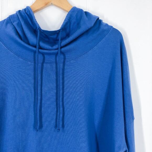 Spirit Jersey Shirt Tie Dye Hooded Cowl Neck Telluride Colorado Size Small Blue - Picture 3 of 16